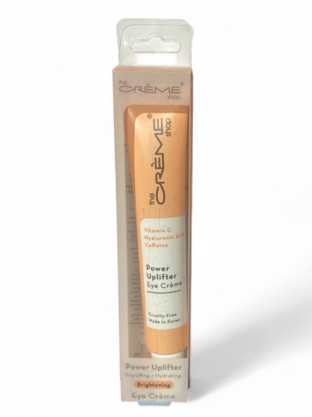 The Crème Shop Power Uplifter Eye Crème - Vitamin C, Hyaluronic Acid & Caffeine